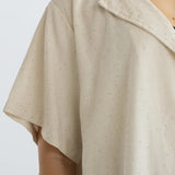 Camisa Pía crema mujer