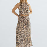 Falda Larga Esencial leopardo