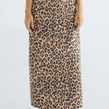Falda Larga Esencial leopardo