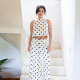 Pack x 2 Top cleo baby blue + Top cleo dots