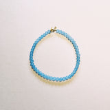Collar Agata azul claro