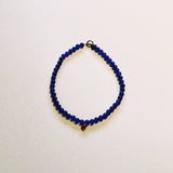 Collar Ágatas azules y Tomate