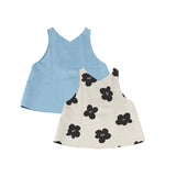 Pack x 2 Top cleo Flor + Top cleo Baby blue