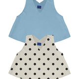 Pack x 2 Básica baby blue + Básica dots