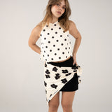 Pack x 2 Top cleo baby blue + Top cleo dots